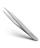 By MILLY Pointed Tweezers - Hammer Forged 100% German Steel, Point-Tip Precision Tweezers for Ingrown Hair, Eyebrows, Facial Hair, Splinters, Glass Removal - Perfectly Aligned, Hand-Filed - Silver - Buy Online on SooperMarket.com