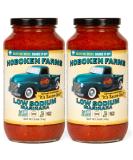 Hoboken Farms Low Sodium Marinara Sauce - Keto Certified, No Sugar Added, Non GMO Project Verified, Kosher, Vegan, Plant Based, and Paleo Friendly (2-Pack) 1.56 Pound (Pack of 2) - Buy Online on SooperMarket.com