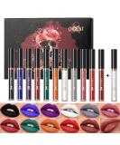 12pcs Matte Liquid Lipstick with Lip Plumper Makeup Sets - Halloween Cosplay Lip Gloss Set - Buy Online on SooperMarket.com