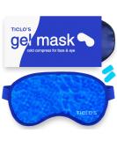Ticlo's Gel Eye Mask - Cooling Ice Cold Compress Pad - Relax & Massage Your Tired  Puffy Eyes  Headaches  Face & Dark Circles - Bonus Silk Sleep Mask - Buy Online on SooperMarket.com