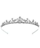 SAMKY Elegant Bridal Floral Rhinestone Crystal Wedding Prom Tiara Crown T1076 - Buy Online on SooperMarket.com