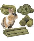 ERKOON 25Pcs Bunny Chew Toys - Natural Timothy Hay Treats Sticks for Rabbit, Chinchilla, Guinea Pig, Hamster, Gerbil, Squirrel - 8.5oz - Buy Online on SooperMarket.com