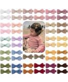 JOYOYO 50 Pcs Baby Hair Clips Baby Bows and Clips Craft Bows Ribbon Bows Small Size 2 Inch Hair Bow Clips for Baby Fine Hair Full Ribbon Covered - Buy Online on SooperMarket.com