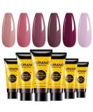 Burano Poly Extension Gel Nail Kit - 6 Color Builder Set for Nails - DIY Starter Kit for Beginners & Professionals - Skin Nude Shade - Buy Online on SooperMarket.com
