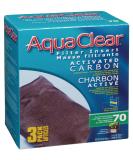 AquaClear 70 Power Filter Replacement Media, Aquarium Filter Media Activated Carbon 3 Pack - Buy Online on SooperMarket.com