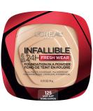 L'Oreal Infallible 24H Fresh Wear Foundation In A Powder 125 Ivory Buff  0.31 oz (9 g) - Buy Online on SooperMarket.com