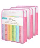 Caydo Pink Scrapbook Paper Storage Organizer for 12x12 Sheets with Transparent Handle - Buy Online on SooperMarket.com