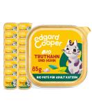 Edgard & Cooper Organic Grain-Free Wet Cat Food - Turkey & Chicken 85g x 16 Packs - Balanced Adult Nutrition - Buy Online on SooperMarket.com