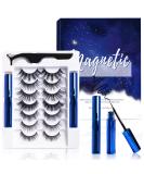 Premium Magnetic Eyelashes and Eyeliner Kit - 3D Natural Look, Lightweight & Sweatproof - Easy to Wear and Reusable - No Glue Needed (7 Pair) - Buy Online on SooperMarket.com