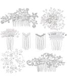 44 Pieces Wedding Hair Comb Faux Pearl Crystal Bride Hair Accessories Hair Side Comb Clips U-shaped Flower Rhinestone Pearl Hair Clips for Bride Bridesmaid (Classic Style) - Buy Online on SooperMarket.com