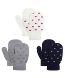 Toddler Stretch Mittens - Toddler Mittens Kids Winter Warm Knitted Magic Mittens Gloves Cute Dinosaur Paw Star Baby Mittens for 1-4 Year Old Boys and Girls Heart - Buy Online on SooperMarket.com