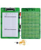 Coach's Clipboard Bundle: Dry Erase Board with Whistle & Markers - Double Sided for Soccer Coaching - Buy Online on SooperMarket.com