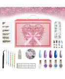 CoralBeau Nail Art Kit with Rhinestones - Teen Gift Set with 4 Nail Polishes, Decor Tools, Extensions, and Rhinestone Gems - Buy Online on SooperMarket.com