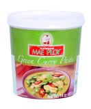 Mae Ploy Green Curry Paste, Authentic Thai Green Curry Paste for Thai Curries & Other Dishes, Aromatic Blend of Herbs, Spices & Shrimp Paste, (14oz Tub) - Buy Online on SooperMarket.com