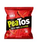 PeaTos Crunchy Curls Snacks, Fiery Hot, Junk Food Taste, Made from Peas, Pea Plant Protein Snack, Spicy, Flavor First, 15 Oz Fiery Hot 1 Ounce (Pack of 15) - Buy Online on SooperMarket.com