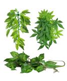 ERKOON Artificial Plastic Plant 3 Pieces Set Reptile Habitat and Aquarium Fish Terrarium Decor - Buy Online on SooperMarket.com