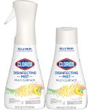 Clorox Disinfecting Mist, Lemon and Orange Blossom, 1 Spray Bottle and 1 Refill, 16 Fl Oz (Pack of 2) Lemon Orange Blossom Starter Kit - Buy Online on SooperMarket.com