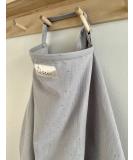 Nursing Cover for Baby Breastfeeding & Pumping | Multi-Use Car Seat Stroller Cover | Soft Organic Muslin Cotton Apron & Shawl | Pastel Colors - Light Grey - Buy Online on SooperMarket.com