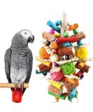 Kewkont Bird Toys, Parrot Toys for Large Birds, Natural Peppered Wood African Grey Parrots, Macaws, Cockatoos, Amazon Parrot chew Toys, Aviary Hanging Toys - Buy Online on SooperMarket.com