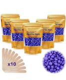 17.5 Oz Hair Wax Beans by Charmonic, Hard Body Wax Beans, Hair Removal Depilatory Wax European Beads for Women Men 500g/1.1 lb (lavender) - Buy Online on SooperMarket.com