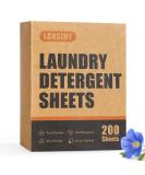 Eco-Friendly Laundry Detergent Sheets - 200 Fresh Linen Scent Strips for 200 Loads | Lightweight & Portable Hypoallergenic & Space-Saving Solution - Buy Online on SooperMarket.com