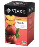 Stash Tea Peach Black Tea - 6 Boxes of 20 Tea Bags (120 Total) | Premium Peach Flavor - Buy Online on SooperMarket.com