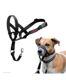 Halti head harness-prevents your dog from pulling on a leash simple adjustment light with a padded nose strap anti-train neck band for small dogs (size 1 black) 1 black - Buy Online on SooperMarket.com
