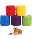 5 Rolls Pet Vet Wrap for Dogs Cats and Horse Self Adherent Bandage 2inch No Woven Elastic Cohesive Tapes for Finger Sports and Stretch Athletic 2inch(5 Count of A Pack) - Buy Online on SooperMarket.com