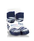 Mocc Ons Moccasin Style Slipper Socks - 6-12 Months Zebra Stripe | Comfy and Stylish Baby Footwear - Buy Online on SooperMarket.com