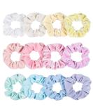 Whaline Macaron Theme Big Velvet Hair Scrunchies - 12 Ice Cream Colors for Girls & Women - Buy Online on SooperMarket.com