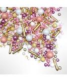Sprinkles | Rose gold sprinkle | Pink and gold sprinkles | Sprinkle mix | Cake sprinkles | Jimmies | Cupcake sprinkles | Manvscakes - Buy Online on SooperMarket.com