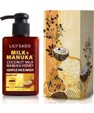 LILY SADO Milk+Manuka Coconut Milk & Honey Gel Cleanser | Gentle Facial Wash - Hydrating Balancing & Pore-Reducing - 5oz Natural & Cruelty-Free - Buy Online on SooperMarket.com