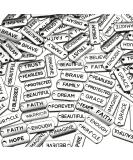 Hicarer 80 Word Charms Pendants - Engraved Motivational Jewelry Accessories in Silver - Buy Online on SooperMarket.com