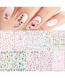 Spring Flowers Nail Art Stickers - Self-Adhesive Fingernail Decals for Women & Girls - Buy Online on SooperMarket.com