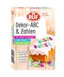 Call decor abc and numbers and letters made of white chocolate in green pink & blue for decorating cakes cakes & desserts gluten -free 1 x 32g ABC + numbers 32 g - Buy Online on SooperMarket.com