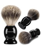 Perfecto 100% Pure Badger Shaving Brush-Black Handle- Engineered for The Best Shave of Your Life. for, Safety Razor, Double Edge Razor, Straight Razor or Shaving Razor, Its The Best Badger Brush. - Buy Online on SooperMarket.com