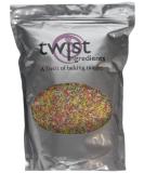 Twist Ingredients - Vermicelli Multicoloured - 800g in a resealable pouch. These multicoloured strands are perfect for topping ice creams cakes and bakes. (Multicoloured) - Buy Online on SooperMarket.com
