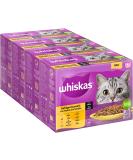 Whiskas 7+ Cat Food Poultry Selection in Sauce - 12x85g (4 Packs) | High-Quality Wet Food for Senior Cats | Shop Internationally - Buy Online on SooperMarket.com