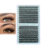 TOOCHUNAG Individual Lashes 40D+50D 320 Clusters Lash Extension - Natural Fluffy Eyelashes for DIY Home Extensions - Buy Online on SooperMarket.com