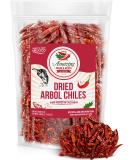 Chile De Arbol 5oz - Dried Whole Red Chili Peppers, Premium All Natural Stemless, Resealable Bag. Use in Mexican, Chinese and Thai Dishes. Spicy Hot Heat Full of Flavor. 5 Ounce (Pack of 1) - Buy Online on SooperMarket.com