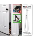 FlexLatch Cat Door Holder Latch - Bright White Alternative for Cats. Easy Install, Keeps Dogs Out. Baby Proof Design for Safety - Buy Online on SooperMarket.com