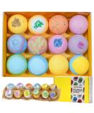 Organic Extra Large 12 Pack Handmade Bath Bombs Gift Set with Essential Oils and Shea Butter - Perfect Birthday and Valentines Gift for Women and Kids - Buy Online on SooperMarket.com