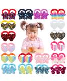 36 Pcs Glitter Hair Ties for Baby Girls Elastic Rubber Bands Hair Scrunchies for Toddler Girls Rainbow Sequin Sparkle Star Heart Butterfly Cartoon Ponytail Holders Hair Accessories Sold by Zifengcer - Buy Online on SooperMarket.com