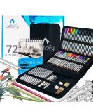 Bellofy 72 Pack Drawing Kit with 100 Sheets Drawing Pad | Art Supplies for Adults & Kids | Complete Drawing Set for Beginners | Ideal Drawing Kit for Kids 9-12 - Buy Online on SooperMarket.com