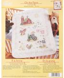 Bucilla Stamped Cross Stitch Crib Cover Kit 34x43-Inch - On The Farm | 45567 - Buy Online on SooperMarket.com