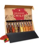 Timber Taste sharp chilli spices gift set for men & women up to 1 200 000 Scoville - the 10 -series set with full sharpness spectrum - Fancy Father's Day gift - Father's Day gift ideas - Buy Online on SooperMarket.com