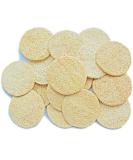 18 Pack Natural Loofah Exfoliating Face Pads - Facial Body Scrubbers for Bath, Shower, and Spa - Bulk Loofahs Scrubber for Cleansing Skin - Men and Women - Buy Online on SooperMarket.com