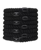 L. Erickson Grab & Go Ponytail Holders, Black, Set of Eight - Exceptionally Secure with Gentle Hold - Buy Online on SooperMarket.com