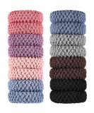 16 Pieces Thick Cotton Hair Ties Seamless Cotton Hair Bands No Crease No Break No Slip Hair Bands Seamless Hair Elastics Ties Thick Stretchy Ponytail Holders for Women Girls (Mixed Color) - Buy Online on SooperMarket.com