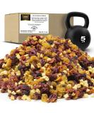 Traina Home Grown All American Sun Dried Fruit Blend - 5 lb Pack - Peaches, Cranberries, Blueberries, Apples, Raisins - Non GMO, Gluten Free - Buy Online on SooperMarket.com